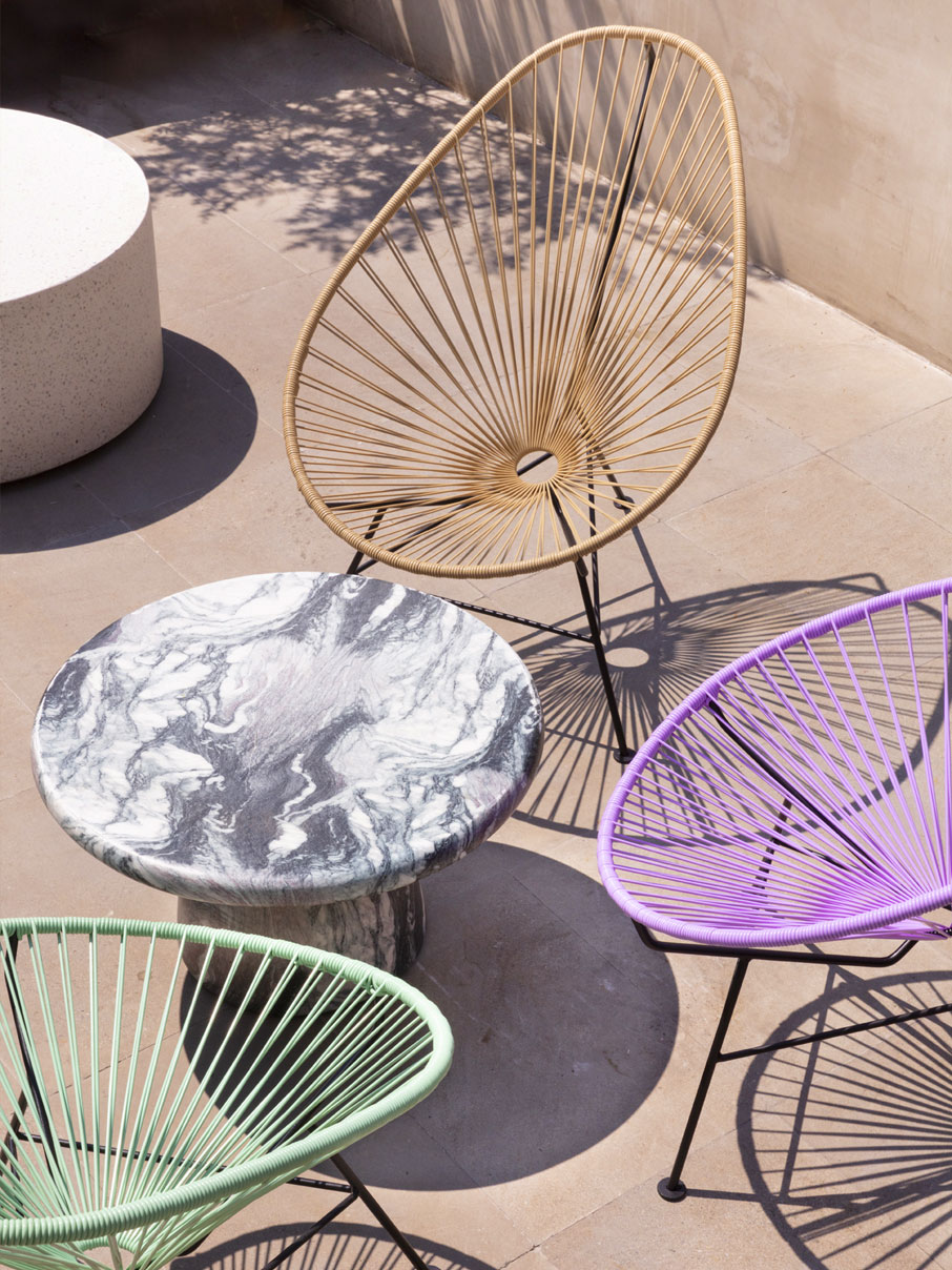 Original_Acapulco_ChairFlieder-2 Original Acapulco Chairs von VIVA MEXICO CHAIR® in den Farben Flieder, Salbei & Beige