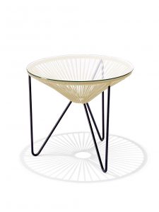 Original Acapulco Chair Beistelltisch „la Ola” – in 18 Farben – Beige