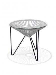 Original Acapulco Chair Beistelltisch „la Ola” – in 18 Farben – Grau