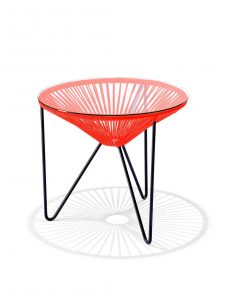 Original Acapulco Chair Beistelltisch „la Ola” – in 18 Farben – Koralle