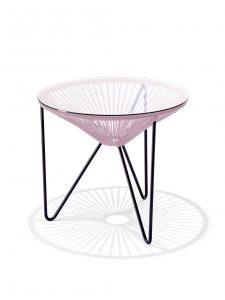 Original Acapulco Chair Beistelltisch „la Ola” – in 18 Farben – Altrosa