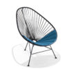 Acapulco-Chair-Kissen-Nidito-petrol Original Acapulco Chair mit Sitzkissen Nidito in der Farbe petrol