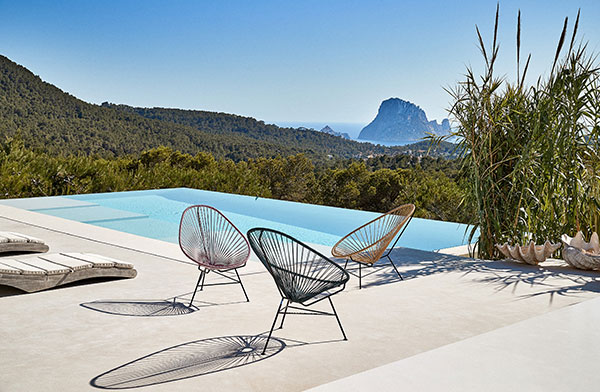 Drei schöne Acapulco Chairs von VIVA MEXICO CHAIR auf Ibiza