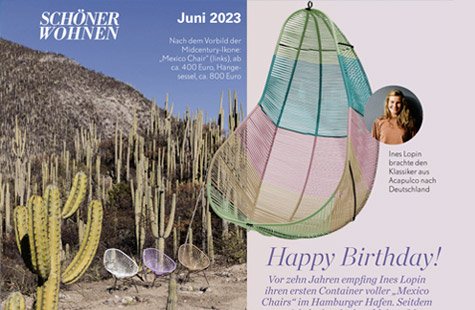 Acapulco Chair, Mexico Chair, Kissen, Sitzkissen, Outdoor